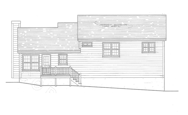 Rear Elevation image of FOSTER House Plan